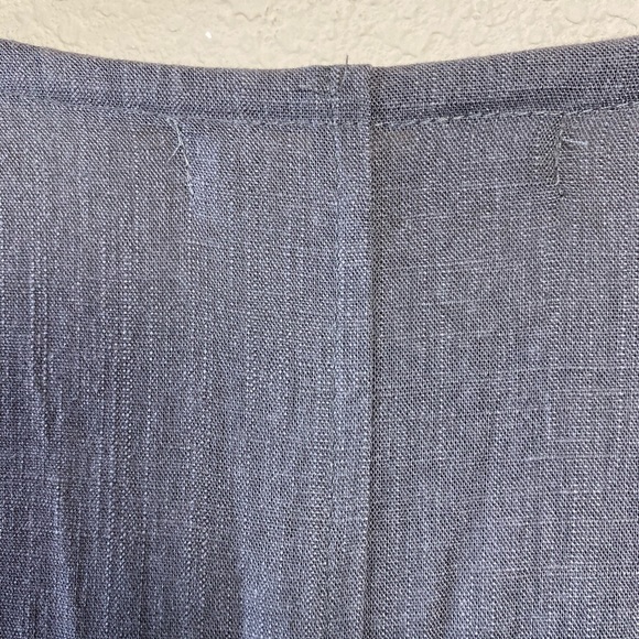 Youga Gray Linen & Cotton Maxi Dress W/Pockets - Picture 7 of 9